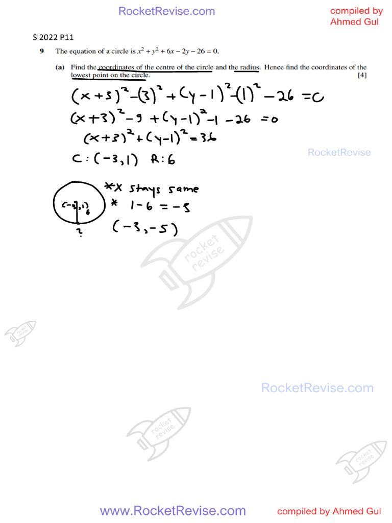 Circle Equations and Tangents Analysis | PDF | Circle | Tangent