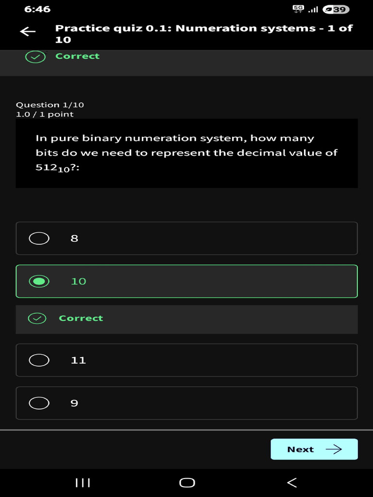 Binary and Hexadecimal Quiz | PDF | Bit | Elementary Mathematics