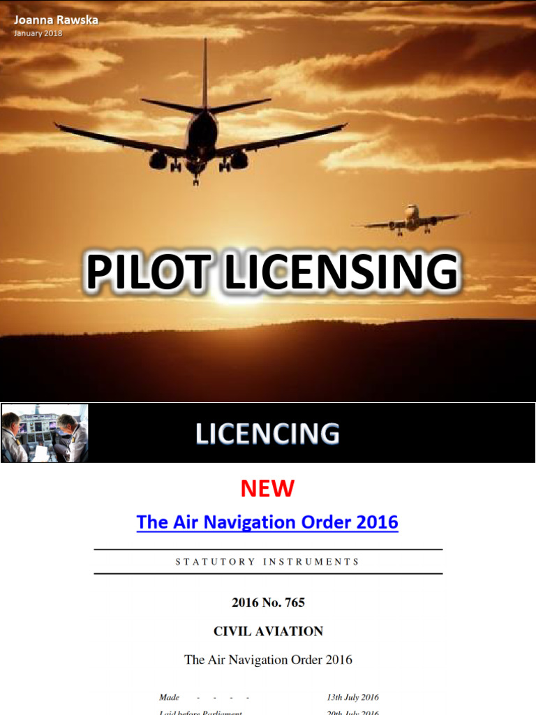 Pilot Licensing Overview and Requirements | PDF | Professional Titles ...
