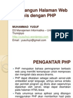 Membangun Halaman Web Dinamis Dengan PHP