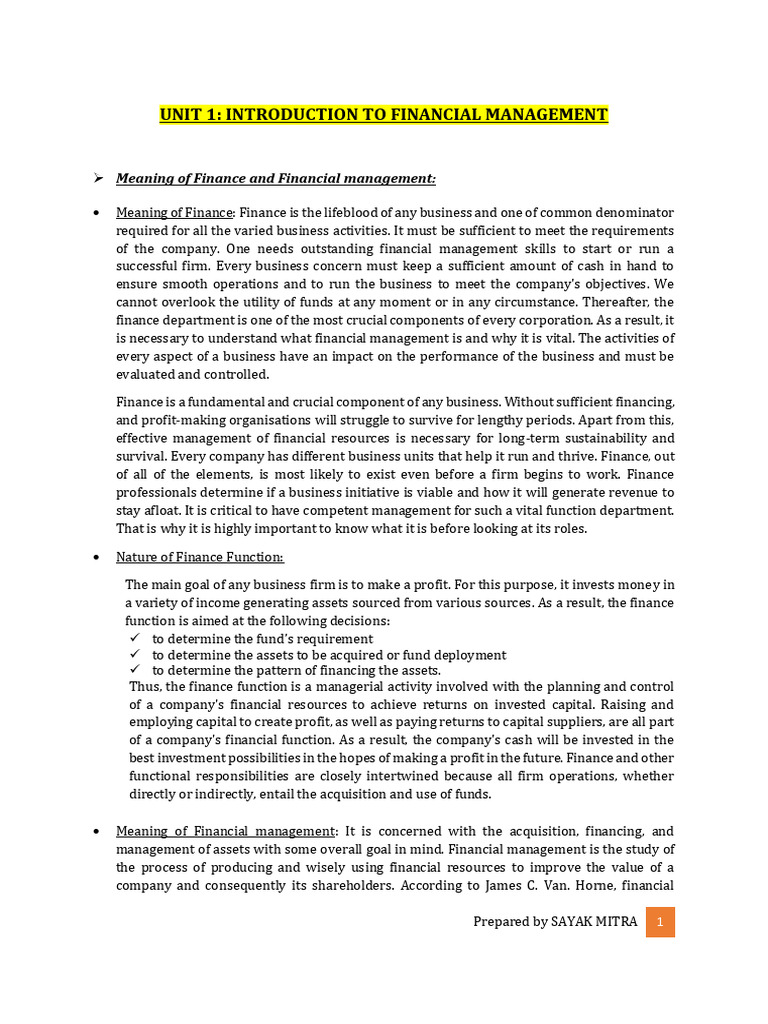 Introduction to Financial Management | PDF | Financial Risk | Present Value