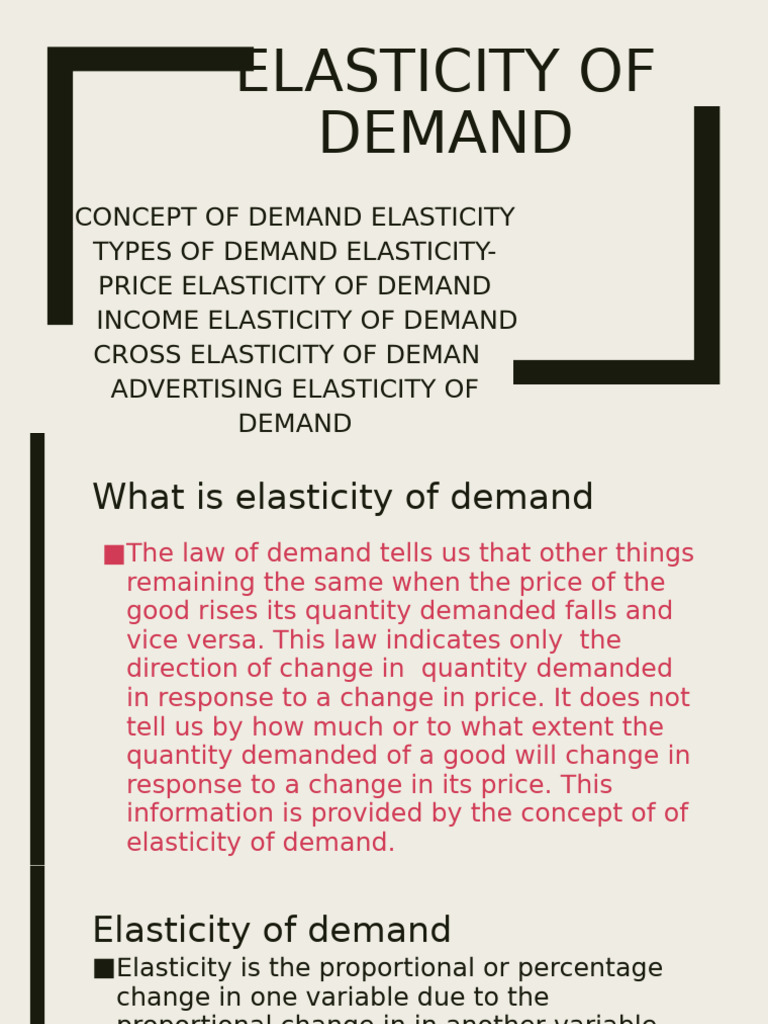 Understanding Demand Elasticity Types | PDF | Elasticity (Economics ...