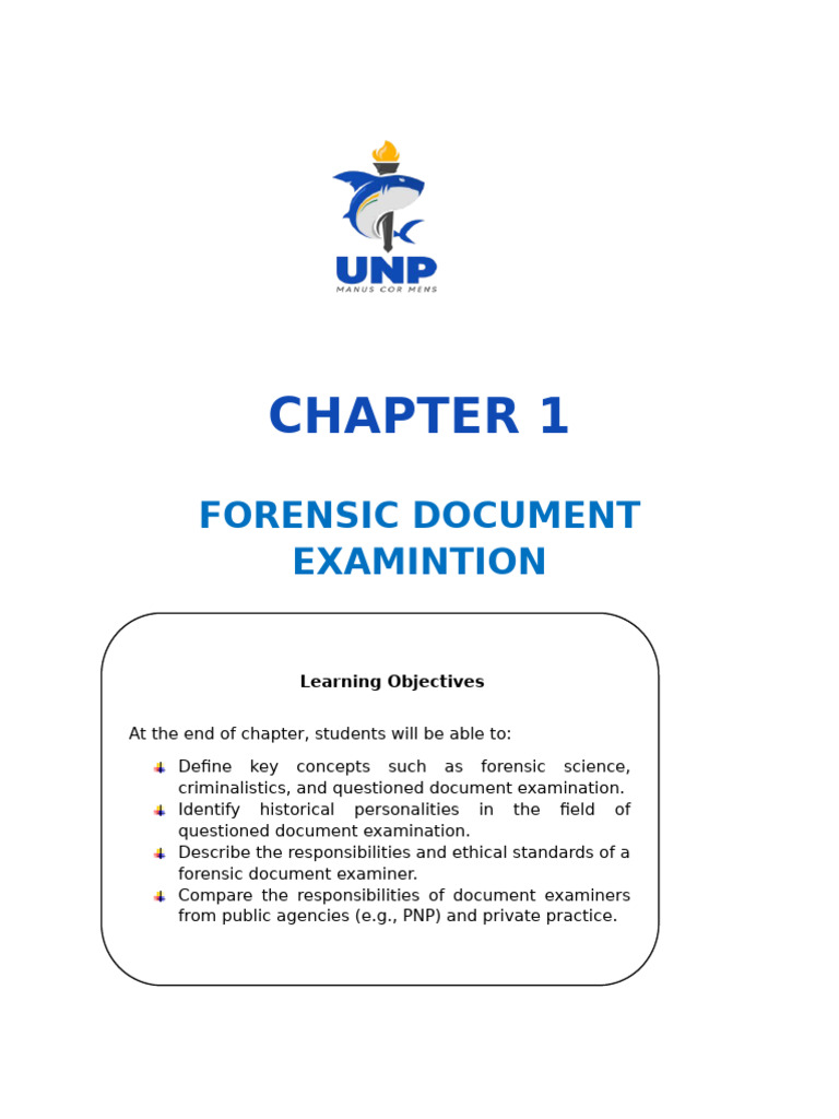 Forensic Document Examination Overview | PDF | Forensic Science ...