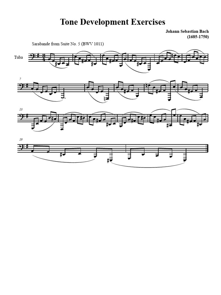 Chordal Warm Up For Tuba 4 | PDF