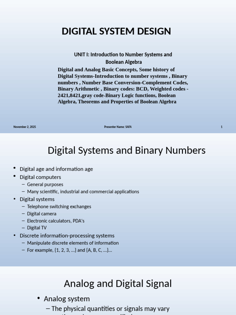 Digital System Design Overview | PDF | Digital Signal | Digital Electronics