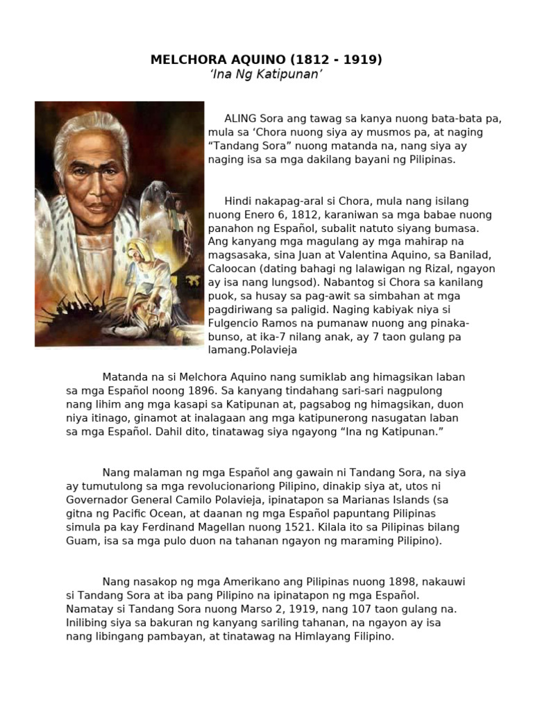 Melchora Aquino | PDF