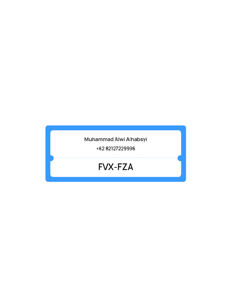 PKG FVX Fza | PDF