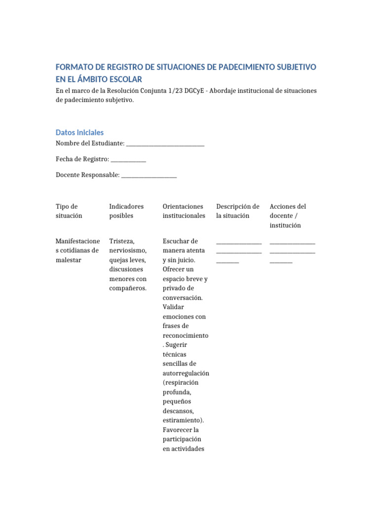 Planilla cc123 Padecimiento Detallada | PDF | Sicología | Ciencias del ...