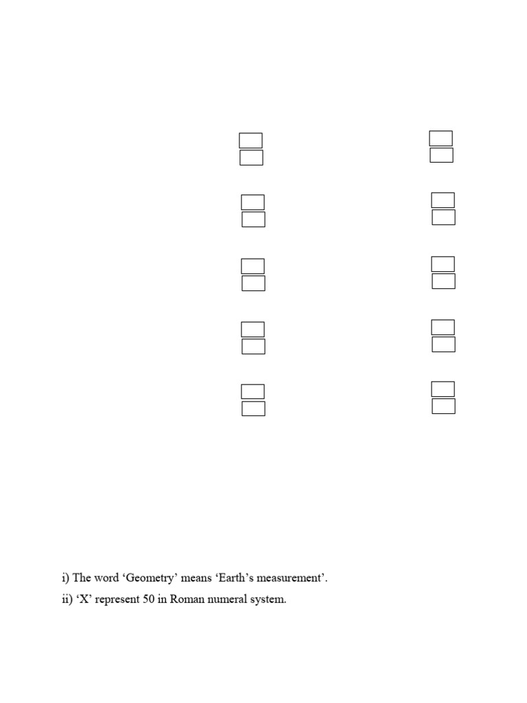Class IV Maths Revision Worksheet | PDF | Length | Circle
