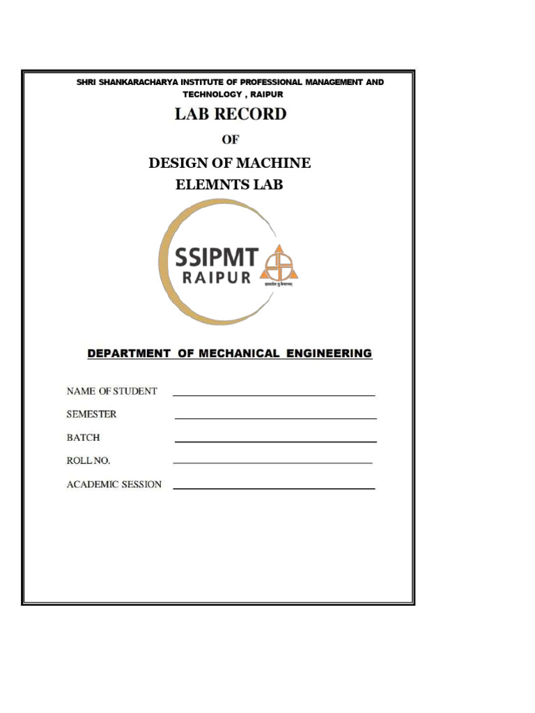 Machine Elements Lab Material Selection | PDF | Deformation ...