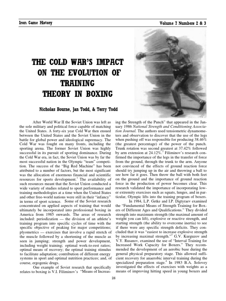 The Evolution Of Training Theory In Boxing Pdf Mike Tyson Sports