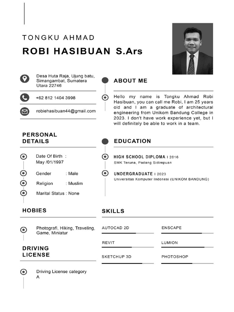 CV Robi Hasibuan | PDF