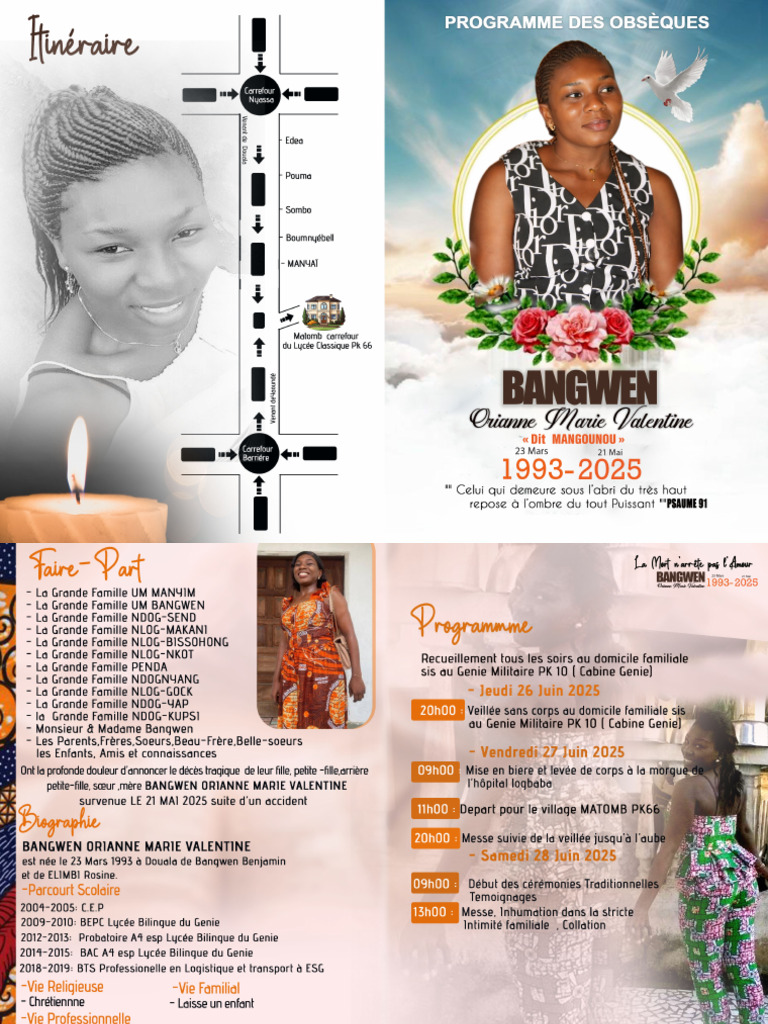 Programme Des Obsèques de Mangounou | PDF