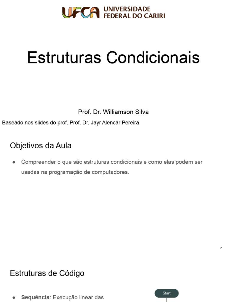 Estruturas Condicionais em Programação | PDF | Informática ...