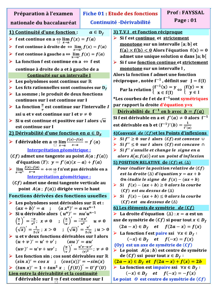Résumé Maths | PDF