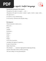 Report Writing Sentence Starters Guide | PDF | Cognition