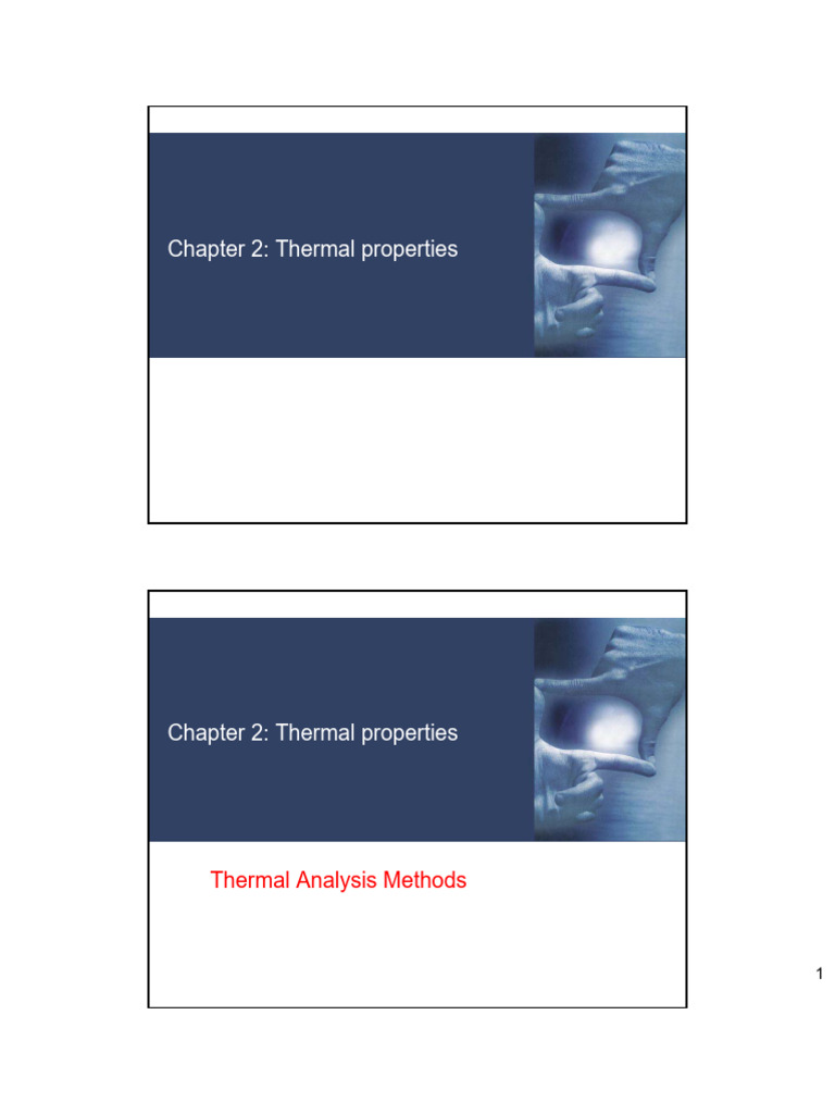Thermal Analysis Methods Overview | PDF | Differential Scanning ...