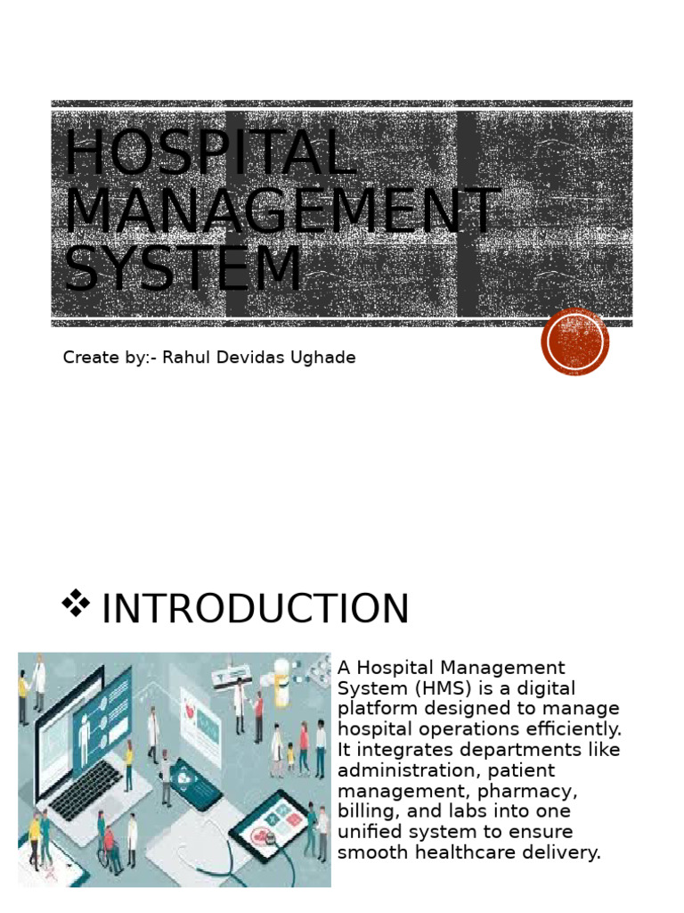 Hospital Management System Overview | PDF