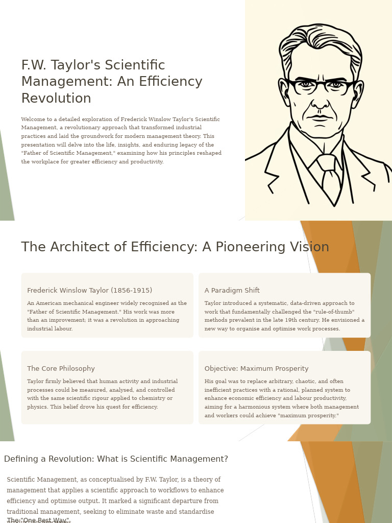 F.W. Taylor's Scientific Management Insights | PDF | Artificial ...