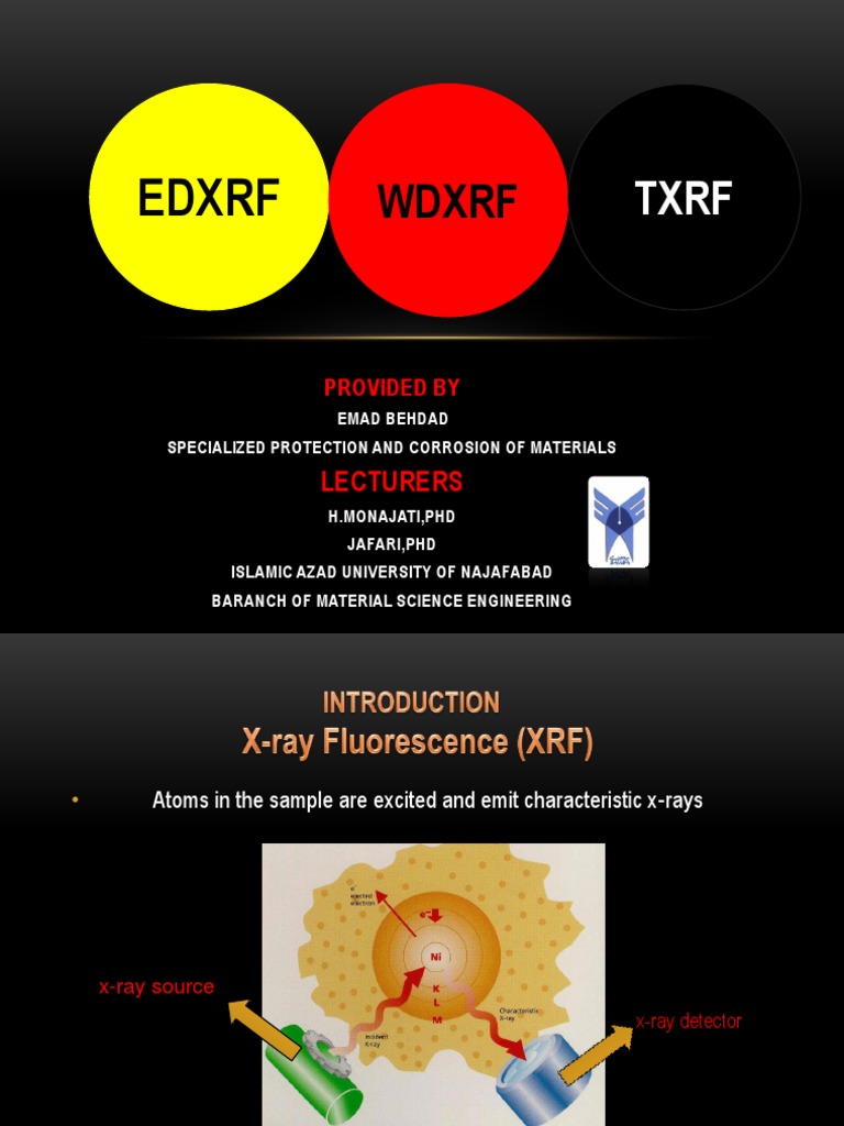 XRF Techniques: EDXRF vs WDXRF Analysis | PDF | Energy Dispersive X Ray ...