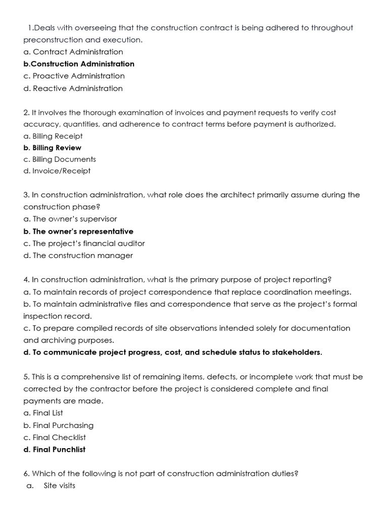 Construction Administration Essentials | PDF