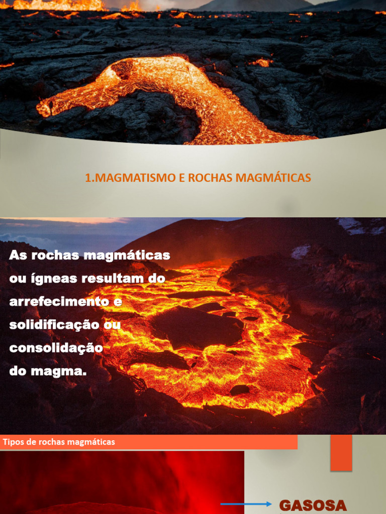 Tipos e Formação de Rochas Magmáticas | PDF | Magma | Rocha ígnea