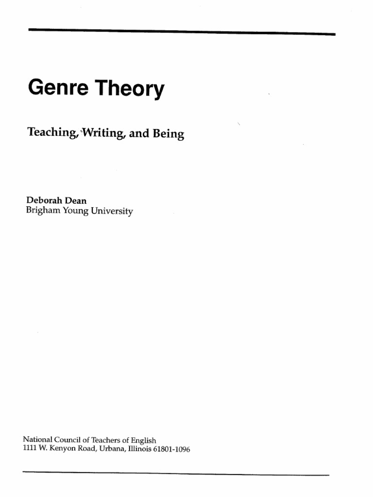 Understanding Genre Theory in Education | PDF | Genre | Theory