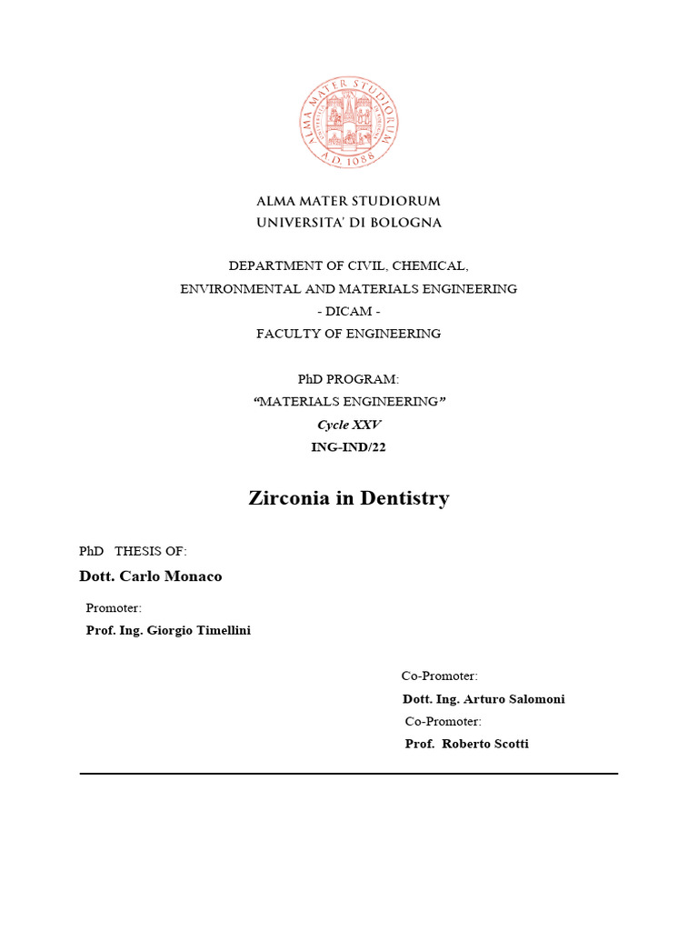 Zirkonia Dentistry | PDF | Zirconium Dioxide | Materials Science