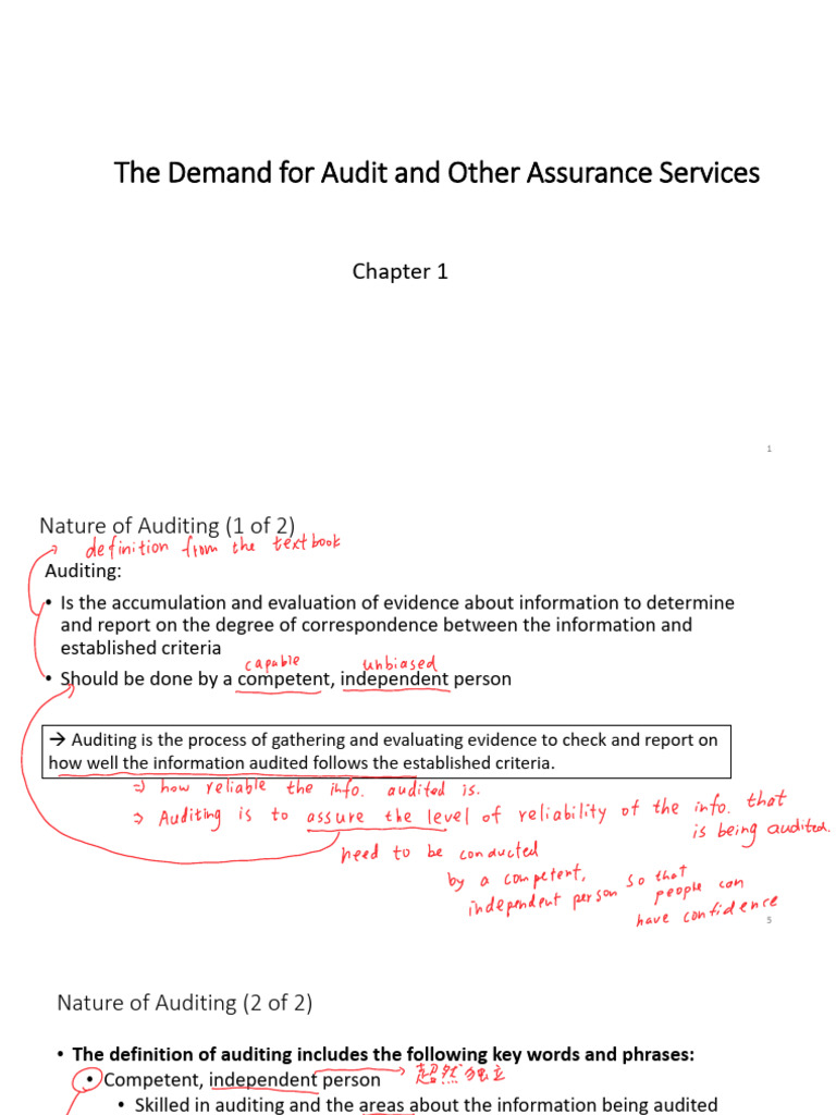 Understanding Auditing and Assurance Services | PDF | Audit | Auditor's ...
