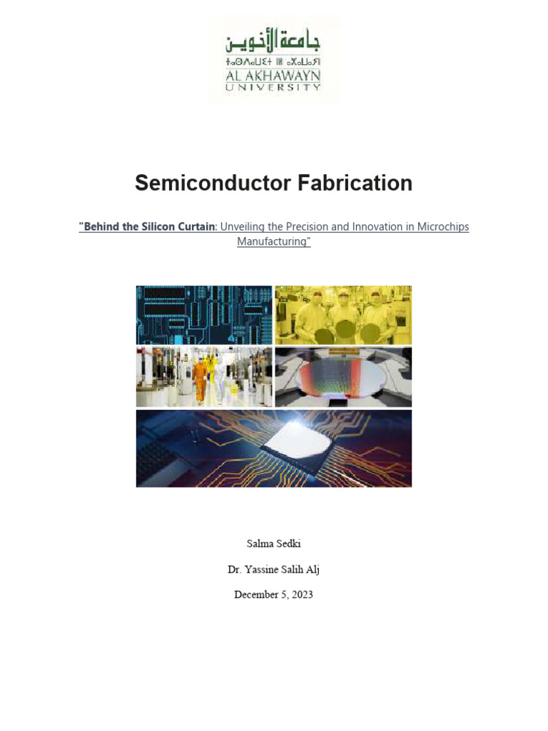 Semiconductor Fabrication Process Explained | PDF | Semiconductor ...