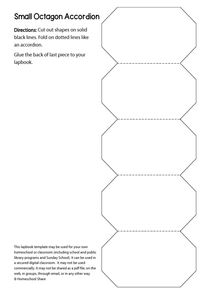 Accordion Octagon Small | PDF