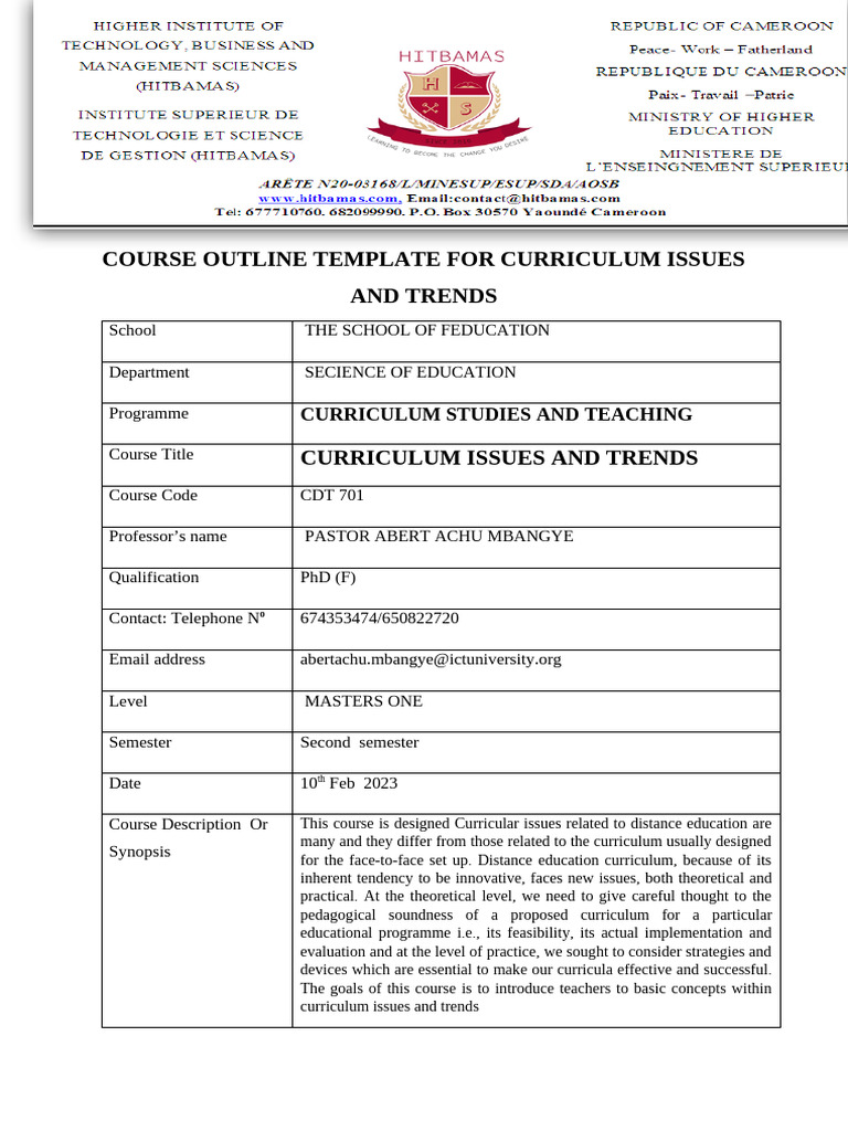 Curriculum Issues in Distance Education | PDF | Curriculum | Learning