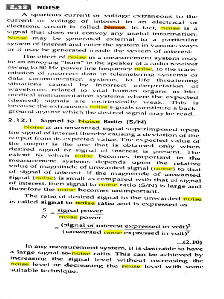 Understanding Electrical Noise Types | PDF | Amplifier | Signal To ...
