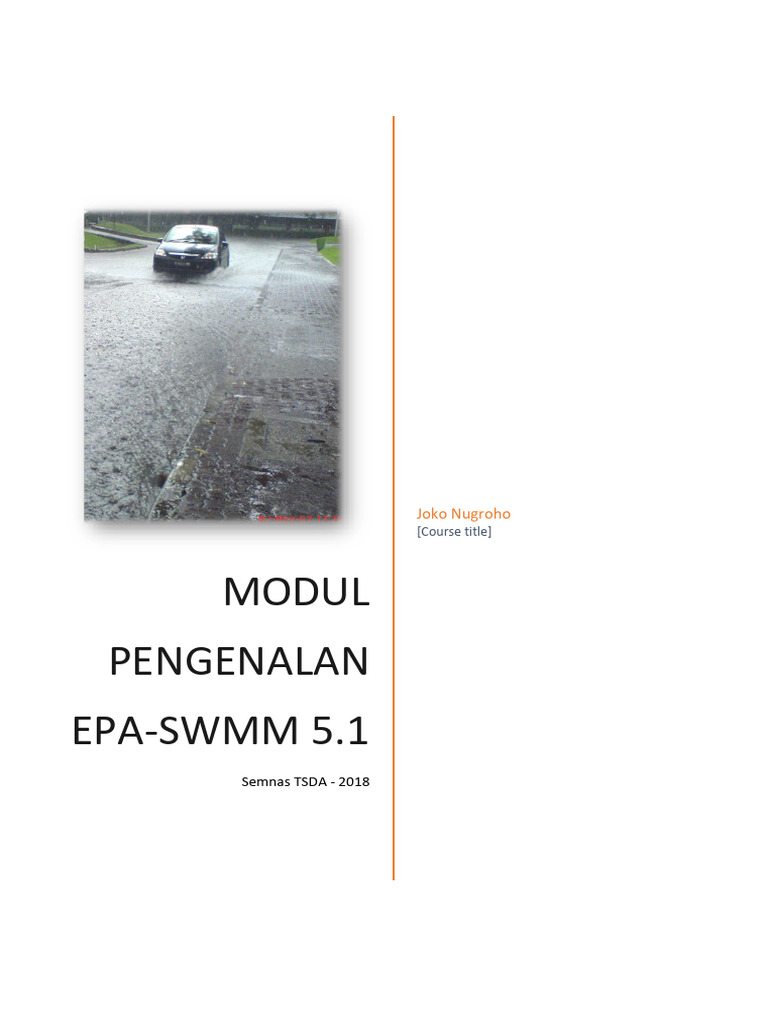 Modul Pelatihan Swmm | PDF