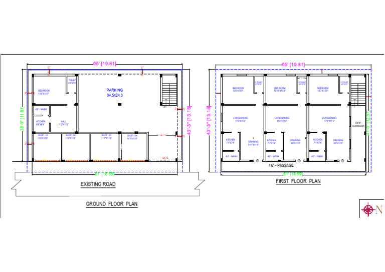 Detailed Ground and First Floor Plan | PDF | Home