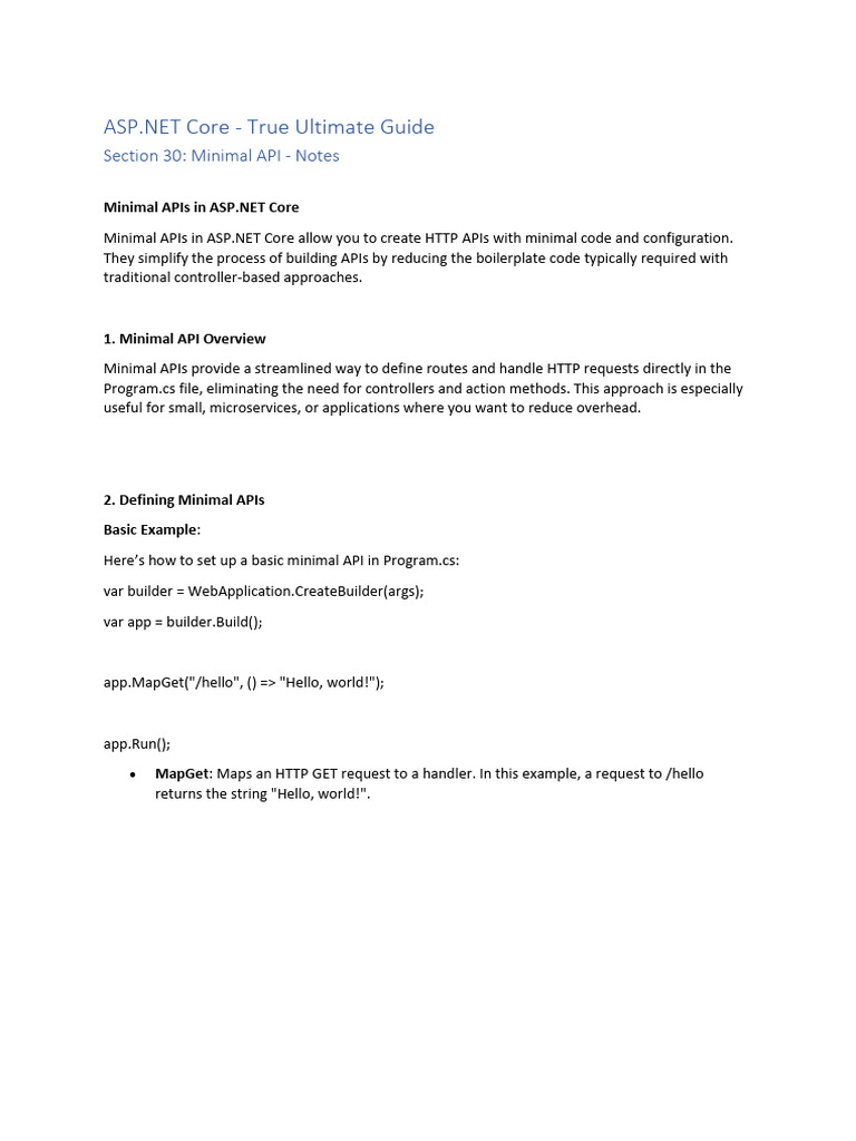 Minimal API Validation in ASP.NET Core | PDF | Interface (Computing ...