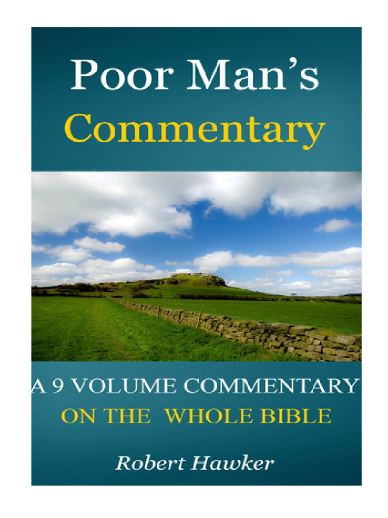 Poor Man's Commentary | PDF
