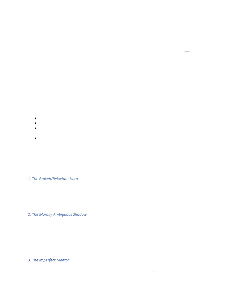 Archetypes in Modern Fantasy Literature | PDF | Shadow (Psychology) | Hero