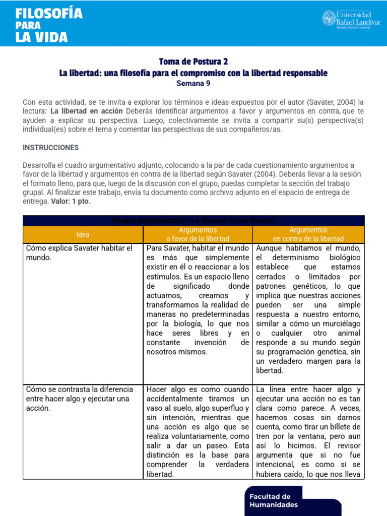 Toma de Postura 2-La Libertad en Acció | PDF | Libertad | Arthur ...