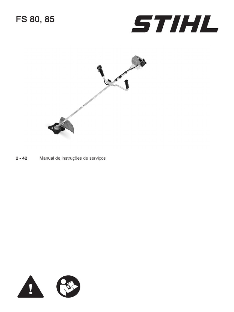Manual de Instruções da Roçadeira STIHL | PDF | Ferramentas | Motores