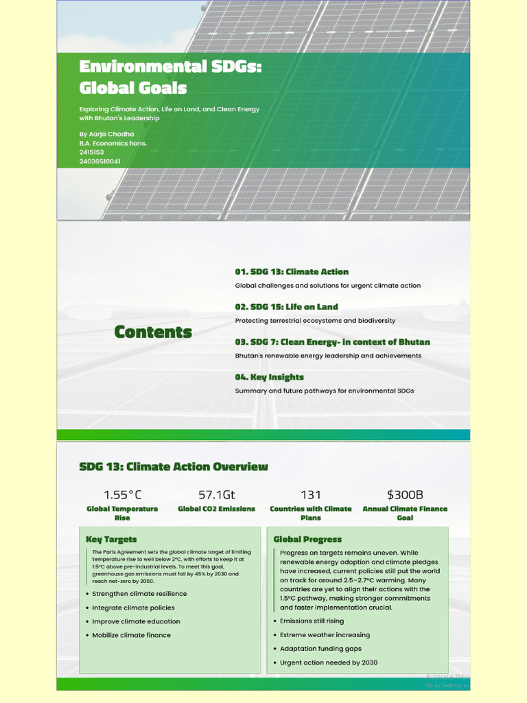EVS PPT SDG | PDF