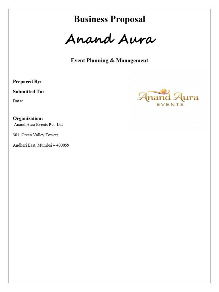 Business Proposal New[1] Copy | PDF | Business | Economies