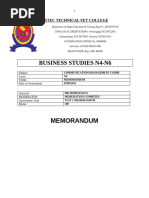 Computer Practice N4 Test 1 Guide | PDF | Computer File | Word Processor