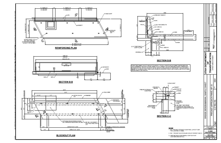 SS-33B - Precast Approach Panel AP1-B - 20170811 | PDF | Concrete ...