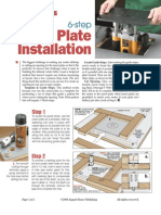 6 Step Router Plate Installation