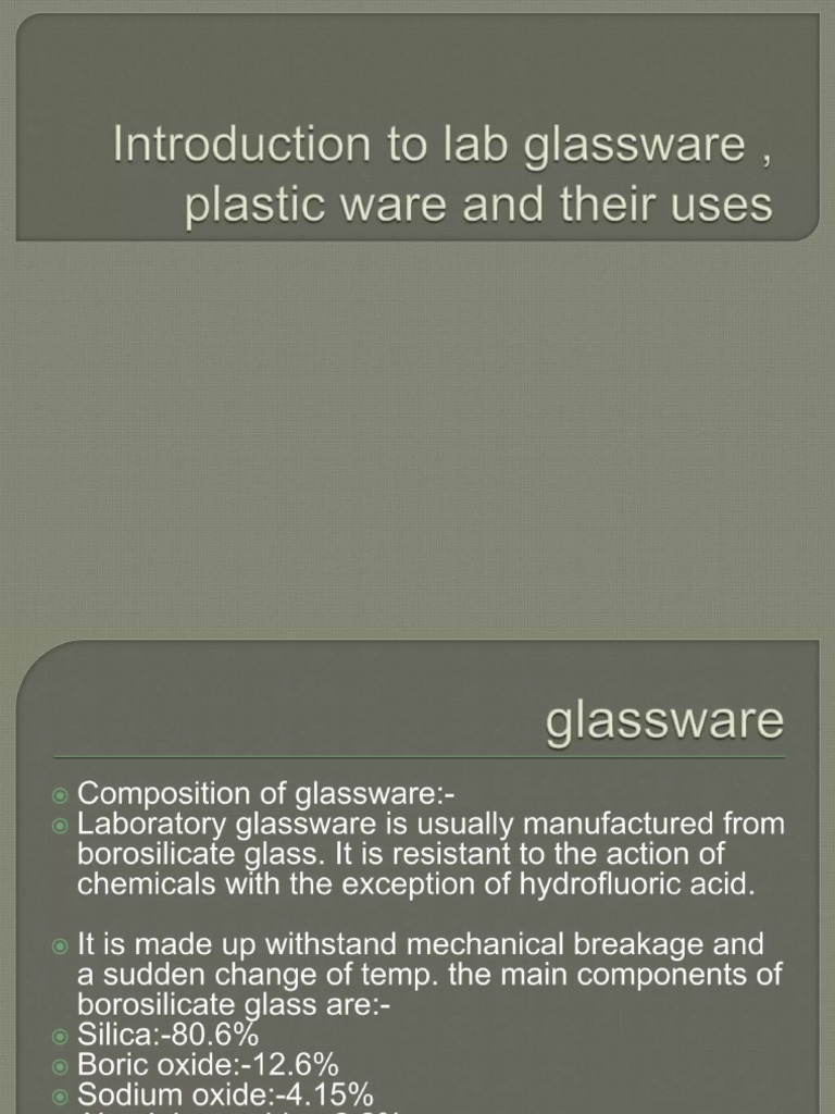 Lab Glass Wares | PDF