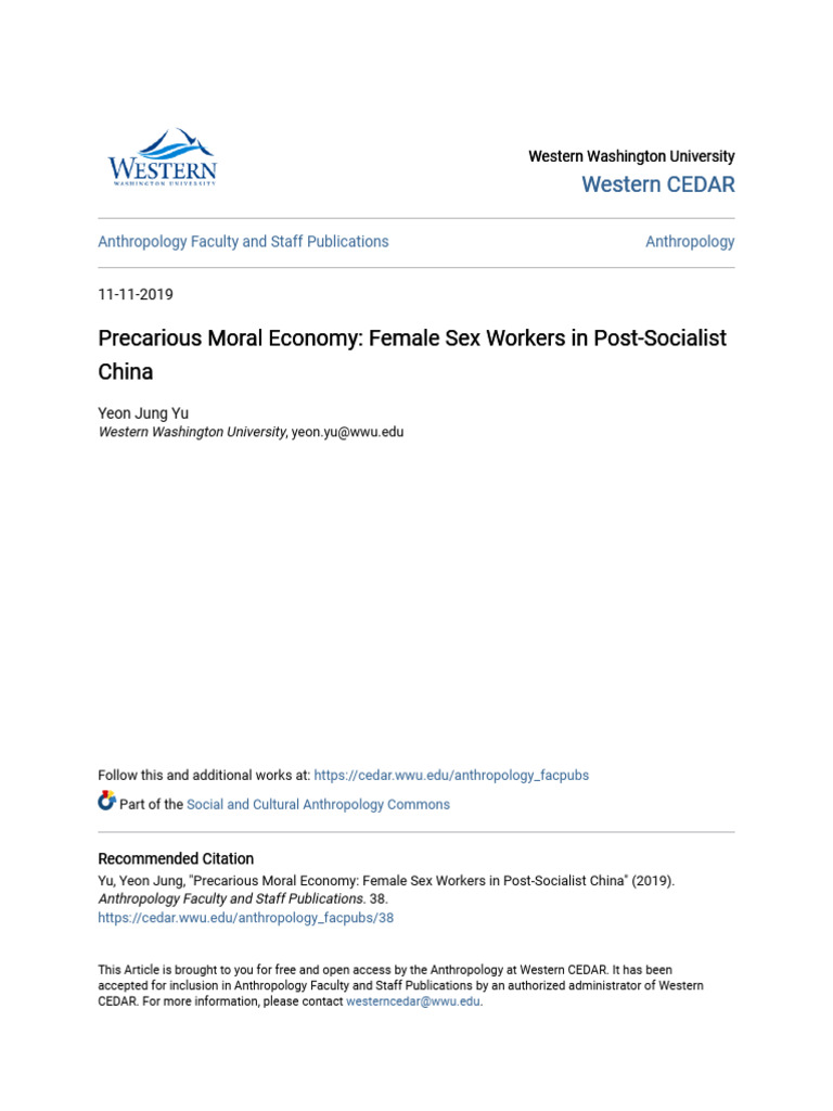 Female Sex Workers in Post-Socialist China | PDF | Sex Industry ...