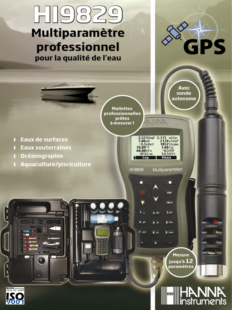 Multiparamètre HI9829 pour la qualité de l'eau | PDF | PC compatibles ...
