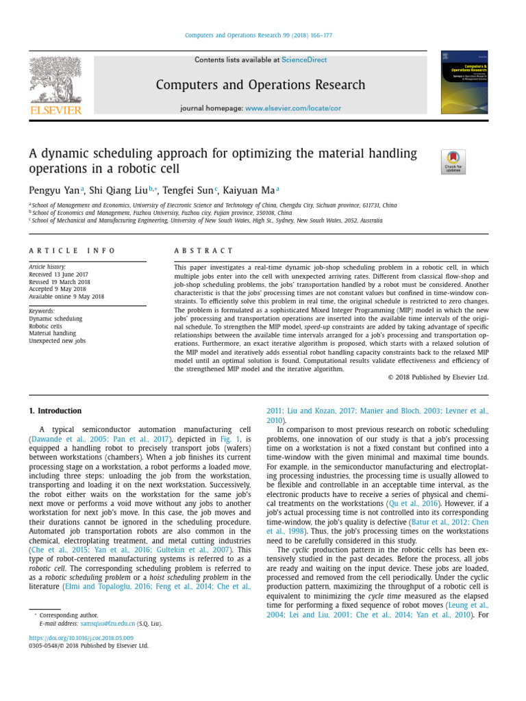 Yan Et Al. - 2018 - A Dynamic Scheduling Approach For Optimizing The ...