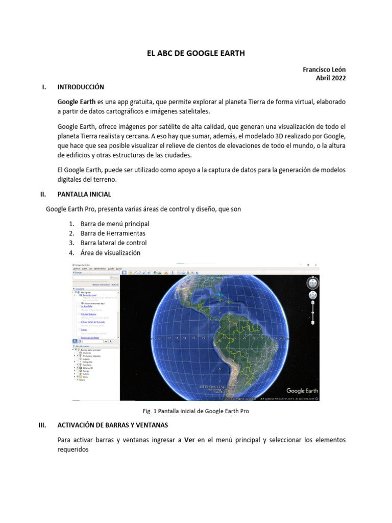 Guía Completa de Google Earth Pro | PDF | Informática | Software